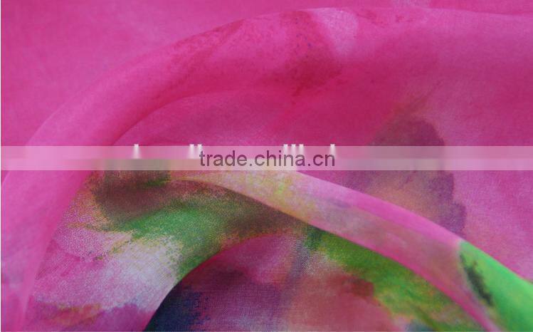 Wholesale 100% Printed Silk Chiffon Fabric For Garment