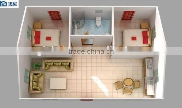 High qaulity fast assembled strong structure prefabricated a-frame house kit