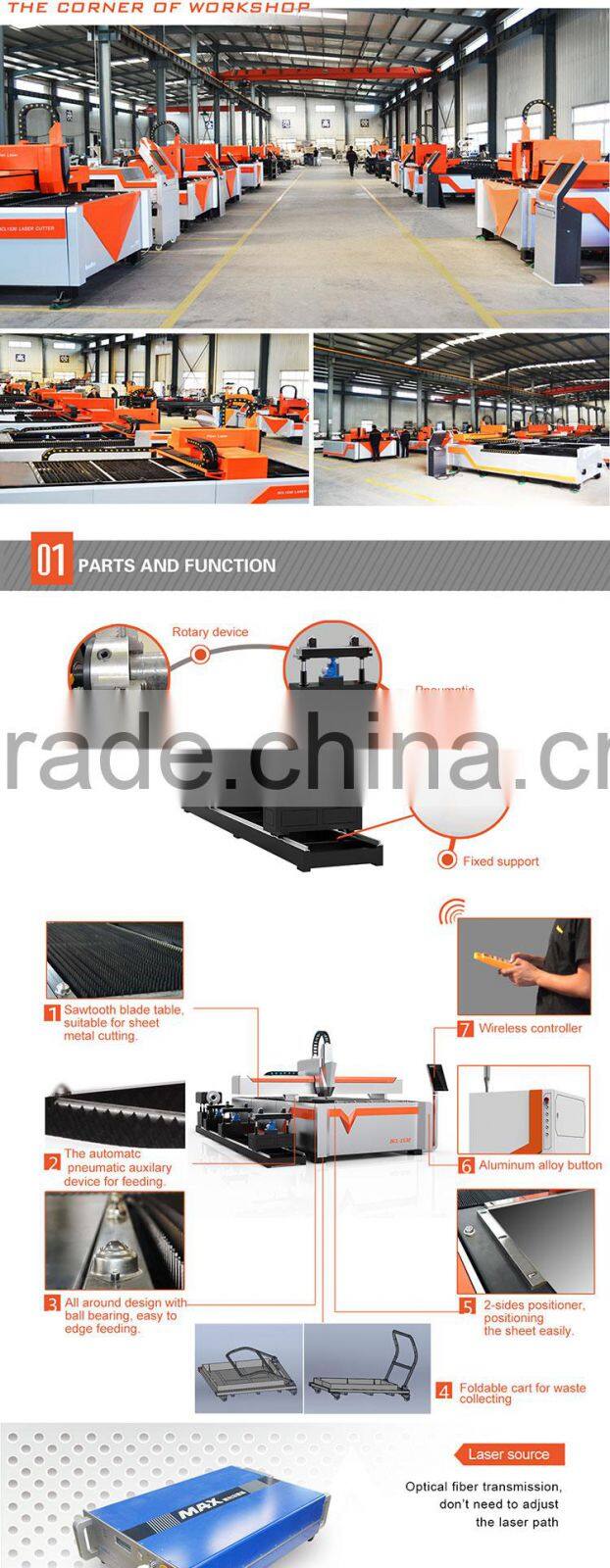 Bodor 2 years warranty metal tube laser cutting machine