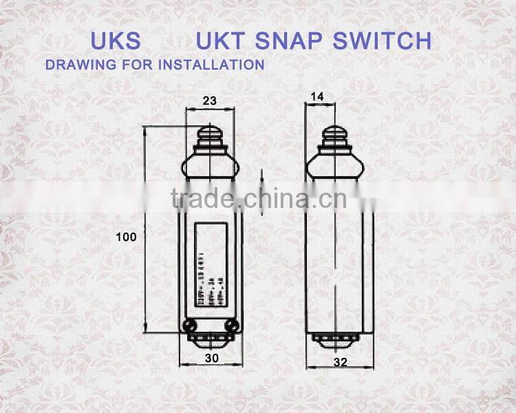 UKT , UKS, Snap switch, Elevator Snap switch