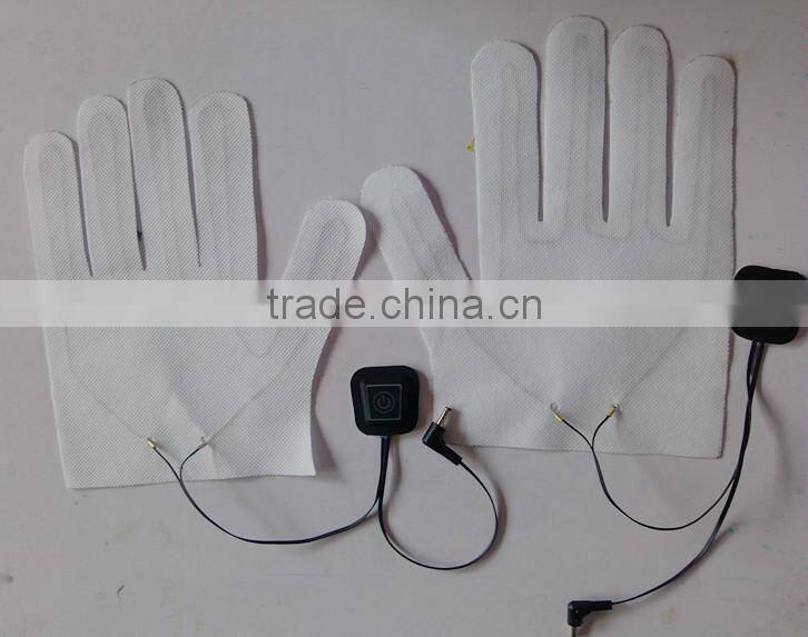 battery powered ski gloves heater liner gloves heated pad