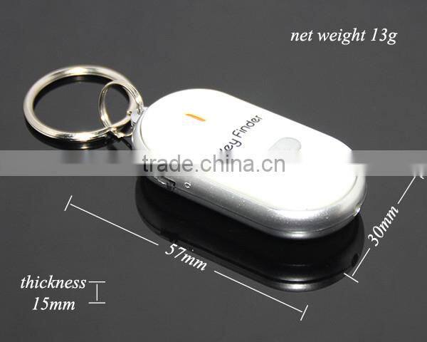 Blister Packing Promotional Electronic Switch LED Light Whistle Key Finder