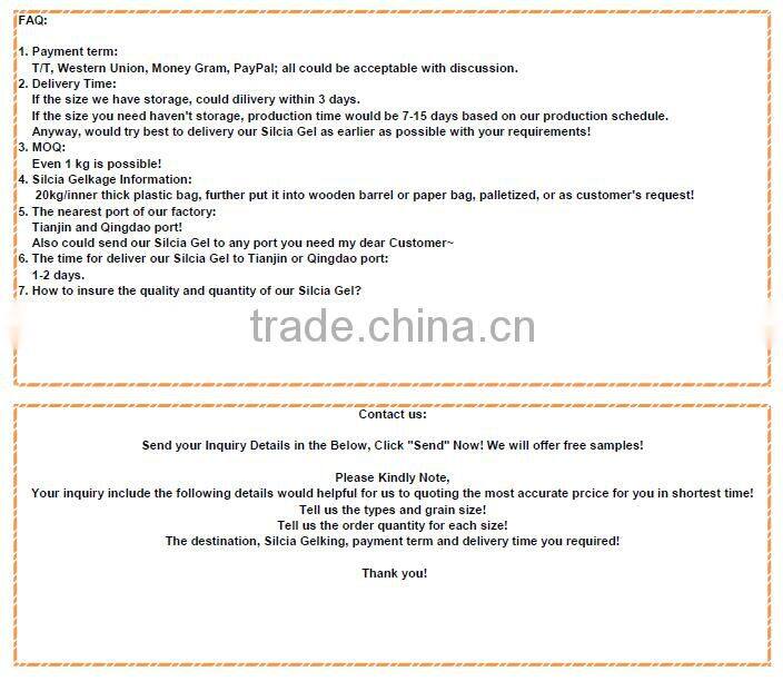 Silica Gel desiccant