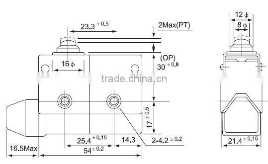 CNTD Hot New Products For 2016 Better Mechanical Strength CZ Type Micro Switch