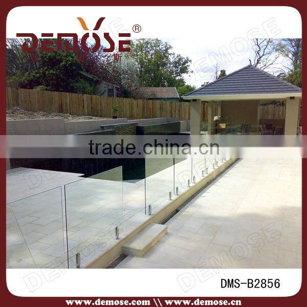 12mm tempered stainless steel glass railing price