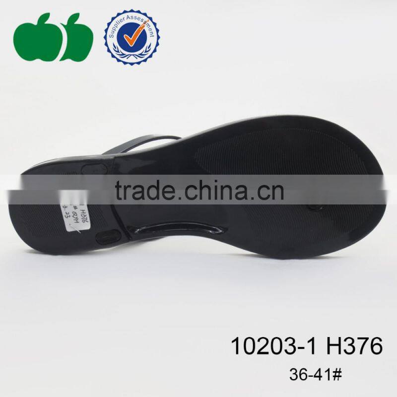 High quality latest style fashion lady pvc jelly slipper