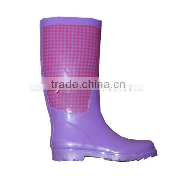 Factory best price customized wholesale antiskid vulcanized good quality pure wellington garden boots