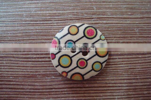 24mm beautiful big round wooden garment buttons