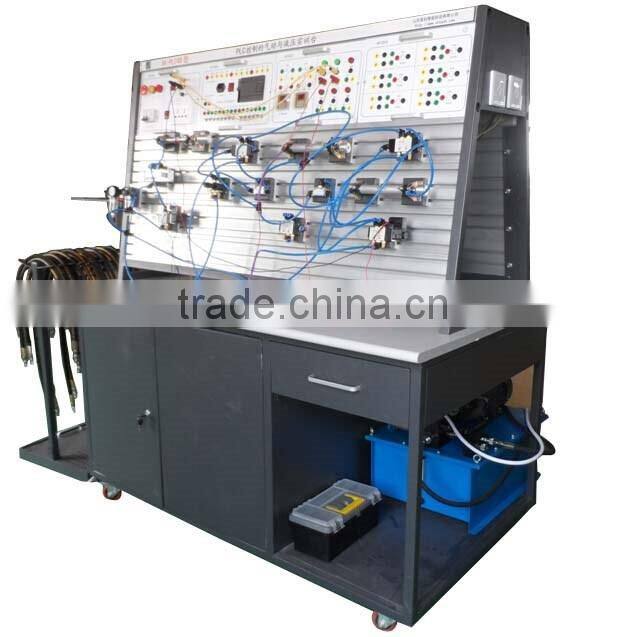 PLC Control Double Side Pneumatic and Hydraulic Training Equipment/Hydraulic Trainer/Pneumatic Trainer(XK-QDYY1A)for School Lab