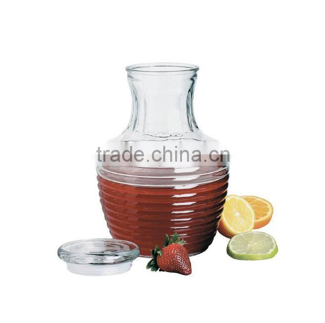 Dailyware Clear Spiral Glass Pitcher Mexico style leadfree drinking water pitcher with lid popular model manufacture