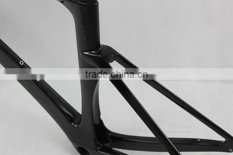 Matt finish UD weave carbon fiber TT road bike frame
