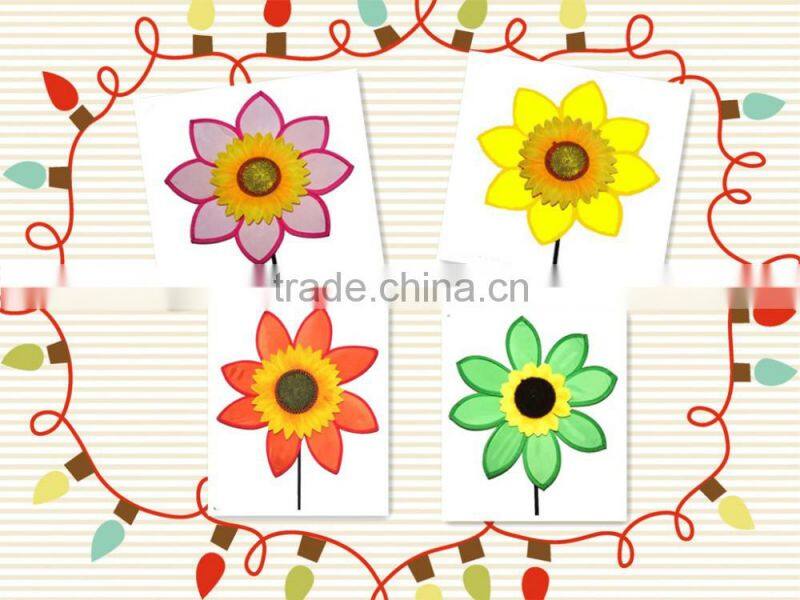 2016 Fashion polyester high quality Windmill toys garden decorations