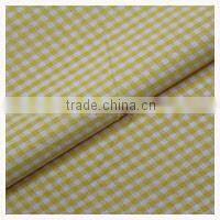 Fashionable lightweight cheap polyester check clothing fabric for ladies dress