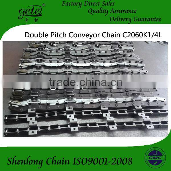 Industry line use double pitch conveyor chain with attachments C2060K1