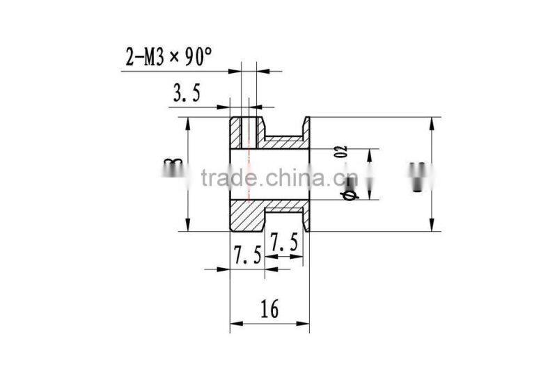GT2 Timing Pulley 8mm Bore 20 Teeth pulley 6mm belt