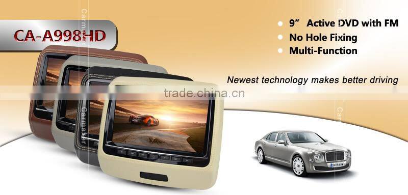 2015 new style 9inch active headrest dvd player