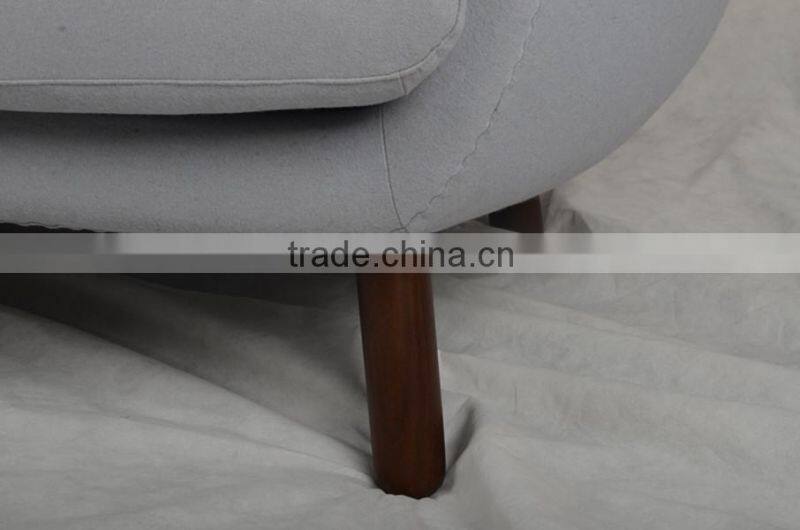 fashionable design three seater fiberglass poet sofa