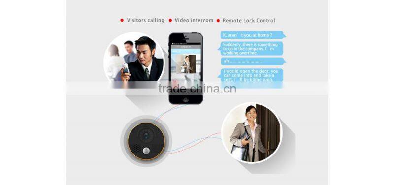 remote monitoring wifi video door phone snap a picture or record a video with the TF/SD card up to 64GB extended