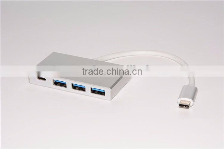 Super Slim USB 3.0 Hub Type C Charger 4 Port USB Hub
