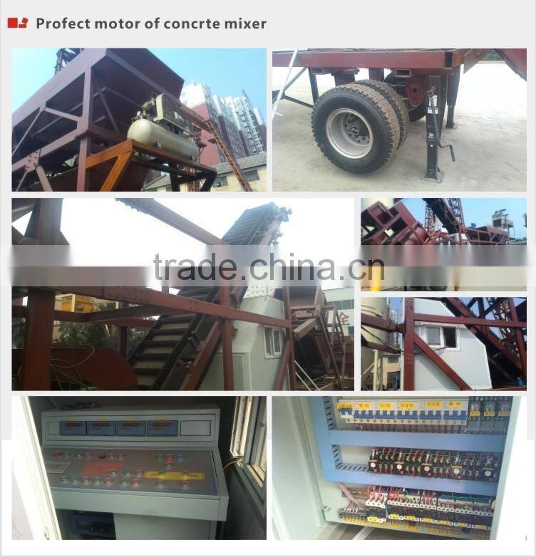 Hot sale!!! Enviroment-Friendly High Quality Accurate Control European Standard Factory supply trailer concrete batching plant