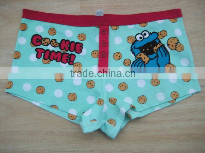 Hot sale briefs underwear with buttons cute dots kids briefs