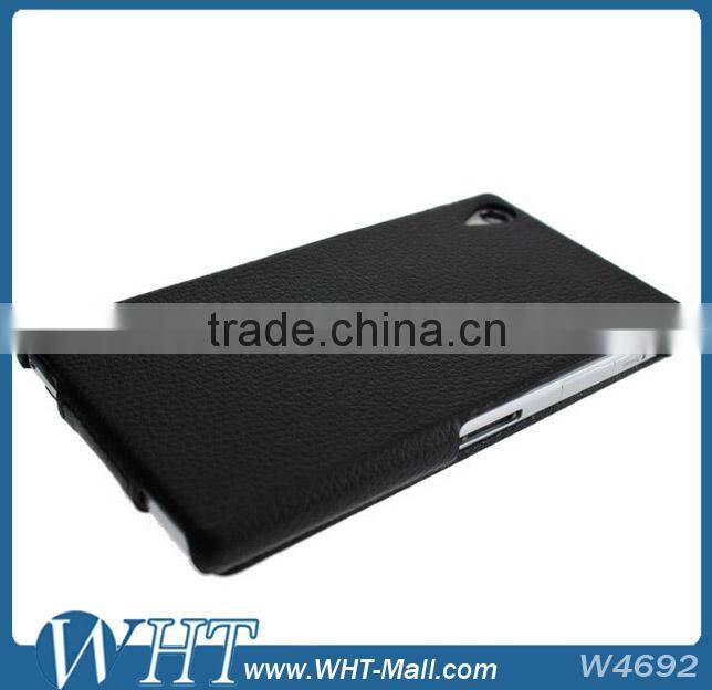 For Sony Xperia Z1 L39h Litchi Leather Flip Mobile Phone Case, New Products Leather Case for Xperia Z1 L39h