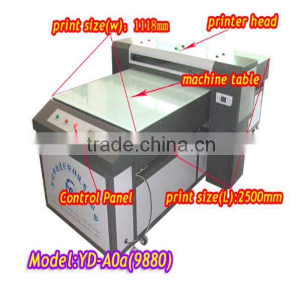 DX5 large format inkjet printing printed glasses with high resolution