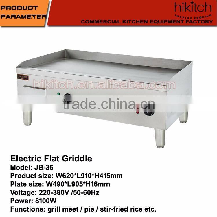 Stainless steel griddle built in griddle heavy duty electric griddle in Guangzhou