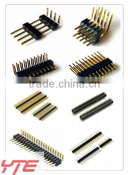 2.54mm right abgle box header gold plated