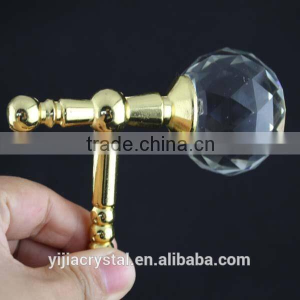 New design silver or gold color best seller factory directly sale cheap price crystal curtain pole