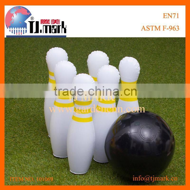 Lawn game inflatable soccer goal