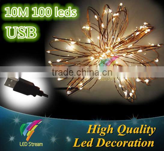 Global Top sale!!! 10M micro led fairy String lights with USB connector