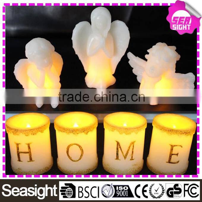 Led flameless candle wholesale, Real Wax flameless moving wick led candle