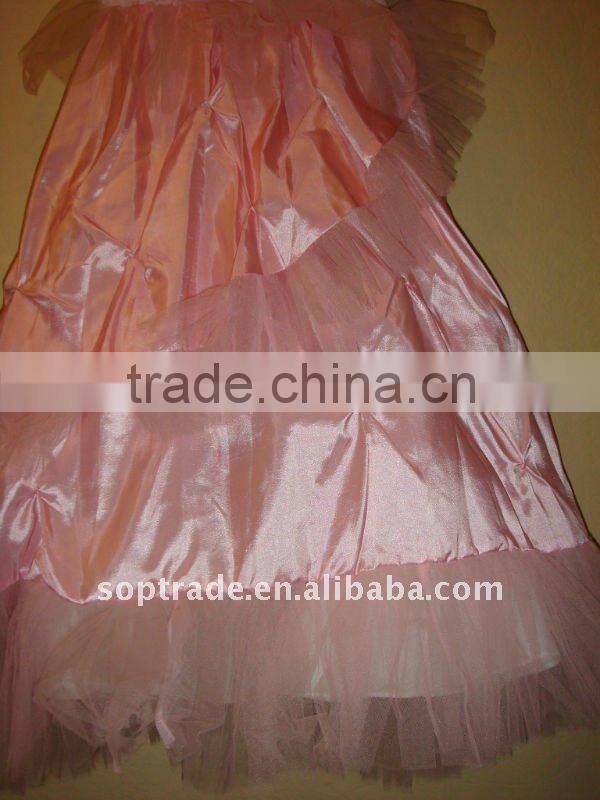 Hot sale pink children party flower girl dress