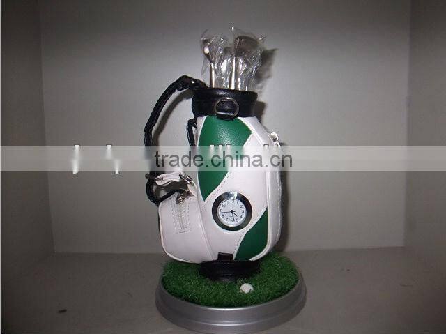 golf souvenir golf lawn business gift golf pen container suit