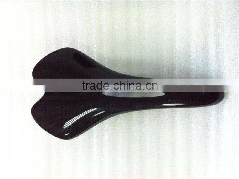 2014 hot-selling 3k super light carbon fiber bike saddle BS-01