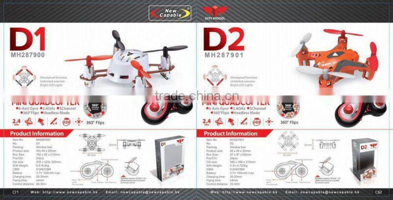 Best quality 2.4G rc quadcopter intruder ufo with camera and flashing light