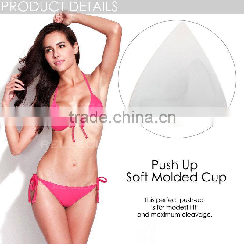 RELLECIGA 2016 Watermelon Red Push-up Triangle Top Swimwear with Adjustable Halter Strap & Brazilian Cut S