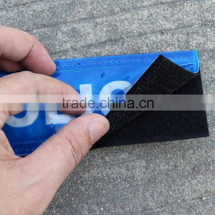 Reflective velcro plate & run men name card