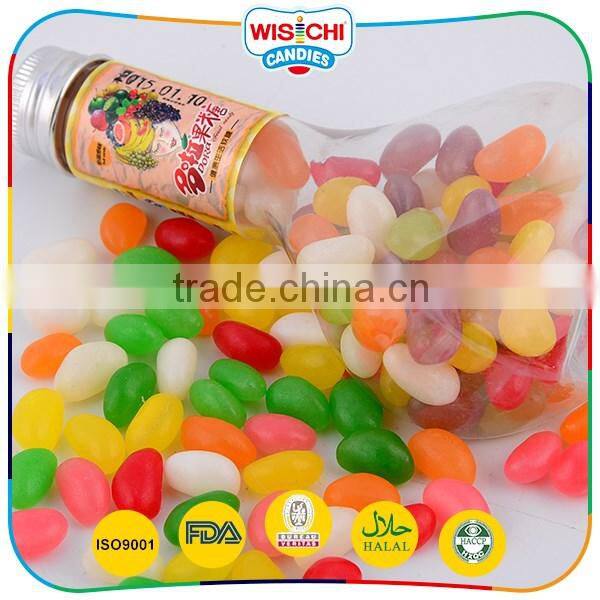 Assorted fruity soft mini bean beauty packing candy and sweets