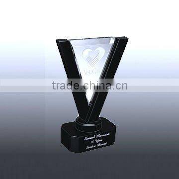 Unique Promotional Crystal Recognition Award Stand