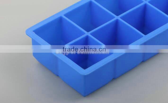 CUBED ICE Maker Large Cube Square Tray Molds Whiskey Ball Cocktails Silicone Big