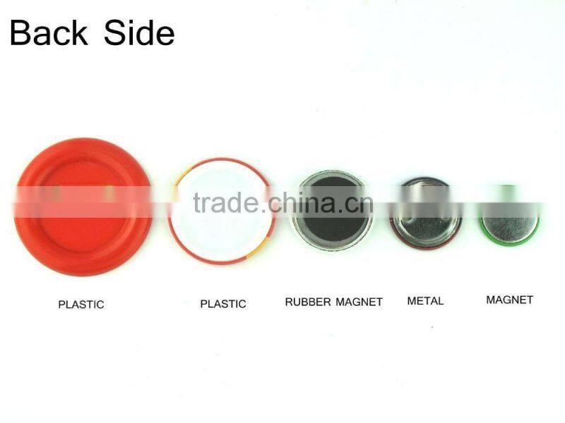 Wholesale beautiful in colors badge making machine bluetooth panic jeans fabric button badge