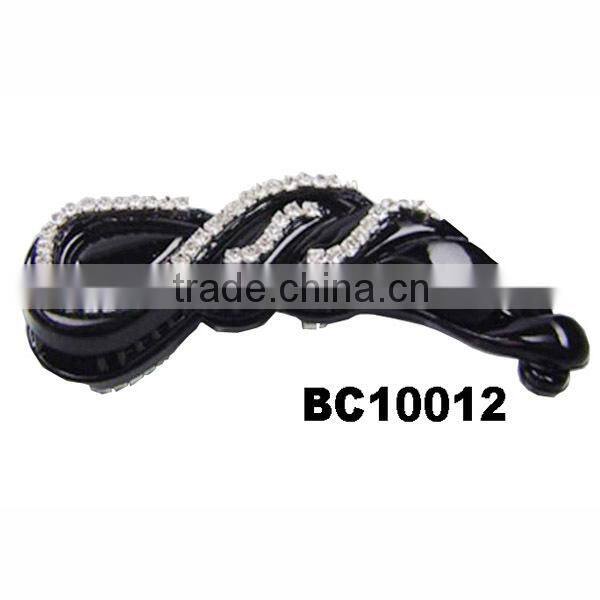 goody plastic barrette hair clip rhinestone plastic hair clips for ponytail