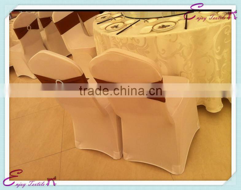 YHB#25 spandex lycra band buckle polyester banquet wedding wholesale cheap chair cover buckle band sash