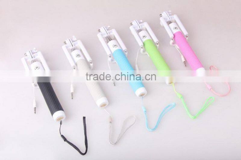 Wholesale newest monopod selfie stick wired folding selfie stick with best quality