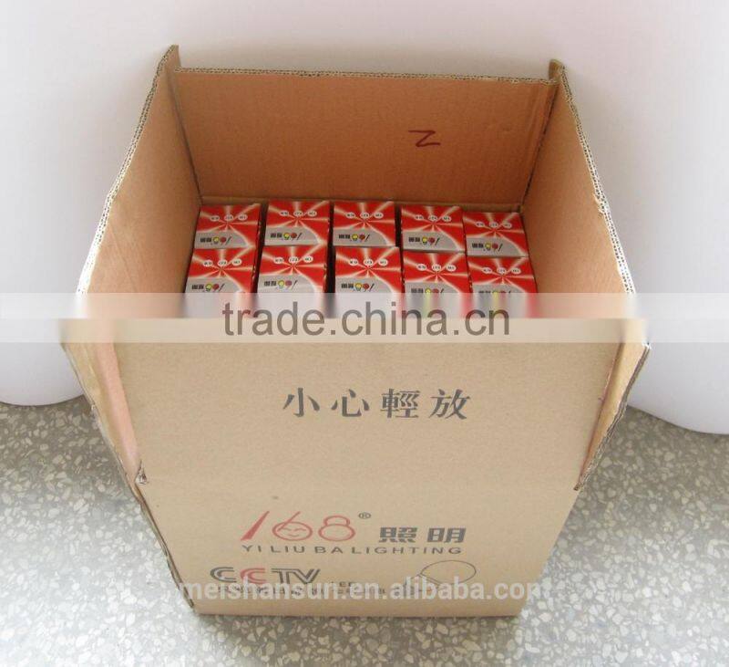 Newest 3W colourful changing light LED bulb crystal and PBT material