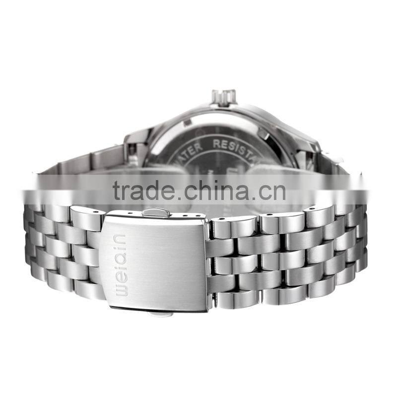 Man's 5atm Waterproof Watch With Sapphire Crystal and Solid Stainless Steel Case and Band