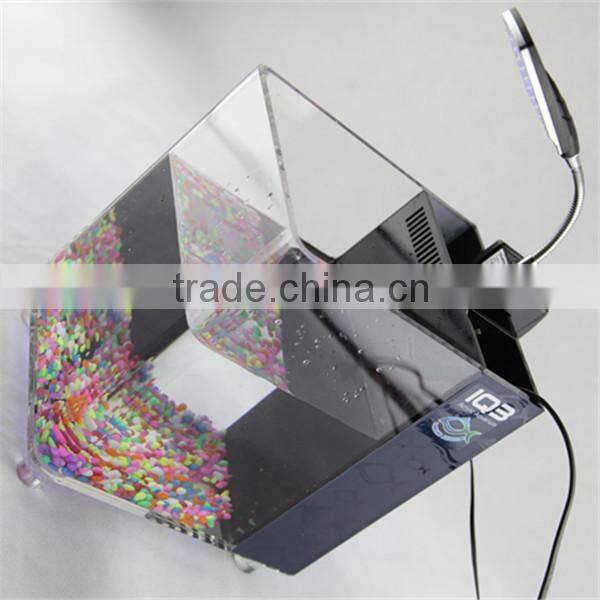 Wholesale new designed plastic fish tank, acrylic square fish tank