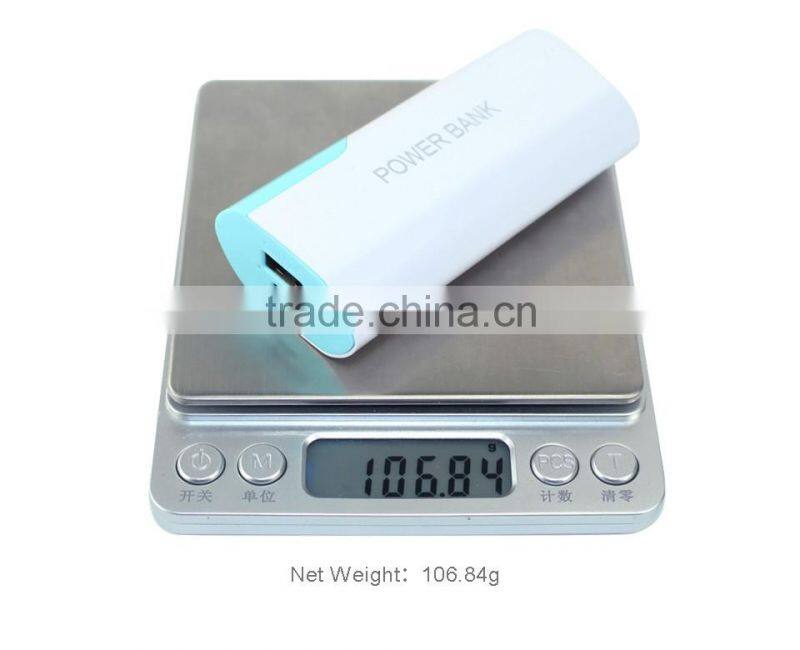 2016 New Mini Power Bank 2400mAh Portable Charger 18650 Charger Device for Smart Mobile Phone Power Supply Powerbank 6598